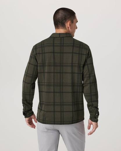 Seaview Plaid Button Down Shirt Dark Oregano Shirt | Vuori for sale