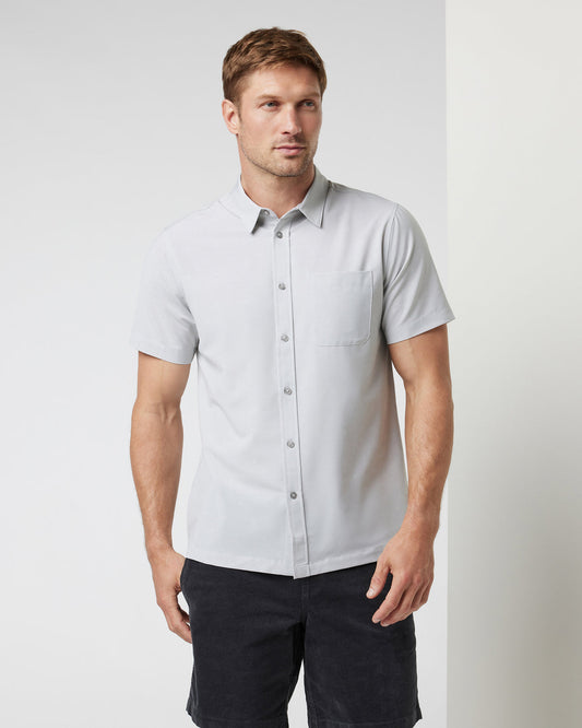 Short Sleeve Bridge Button Down Vapor Dot | Vuori sale