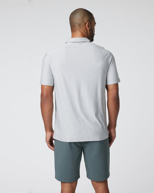 Short Sleeve Strato Button Down Men's Platinum Shirt | Vuori outlet