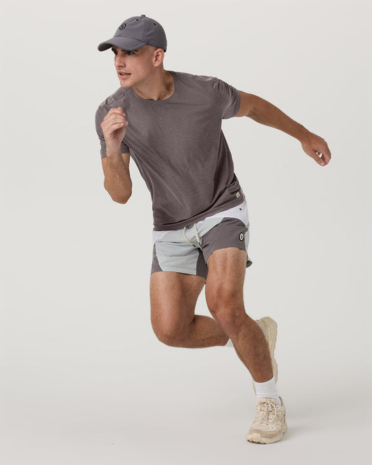 Strato Tech Tee Men's Huckleberry Heather T-Shirt | Vuori shop