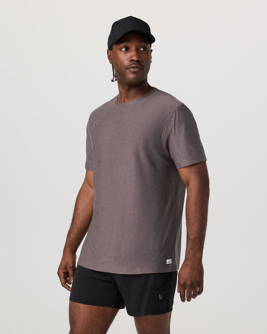 Men's Short Sleeve Strato Tee - Relaxed Fit Huckleberry | Vuori shop