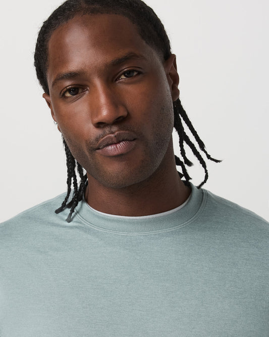 Long Sleeve Ponto Performance Tee Misty Blue Heather | Vuori sale