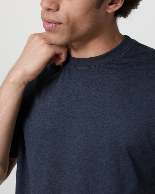 Short Sleeve Ponto Tee - Relaxed Fit Midnight Heather | Vuori discount