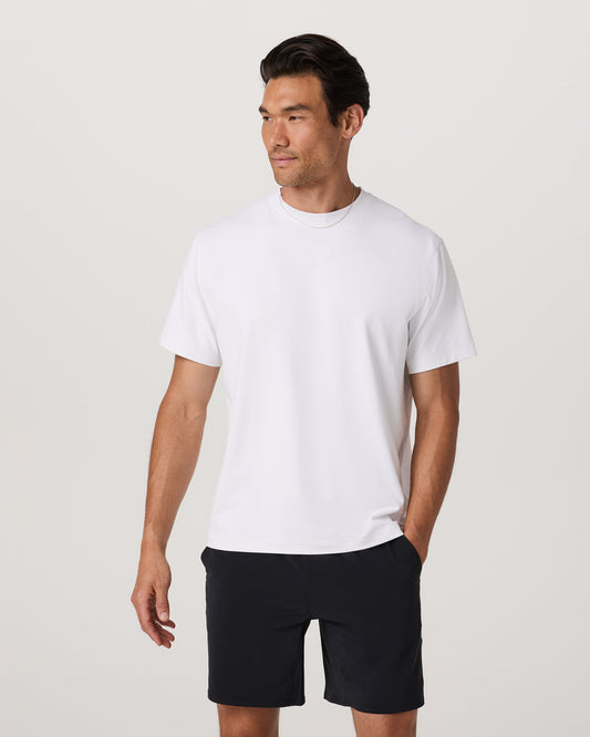 Men's Short Sleeve Ponto Tee - Relaxed White | Vuori onsale