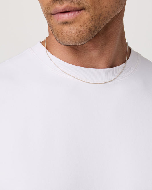 Men's Short Sleeve Ponto Tee - Relaxed White | Vuori onsale