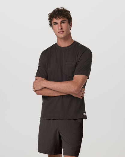 Men's Short Sleeve Ponto Pocket Tee - Relaxed Fit Carbon | Vuori sale
