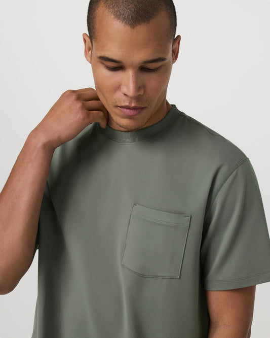 Short Sleeve Ponto Pocket Tee - Relaxed Fit Light Oregano | Vuori outlet