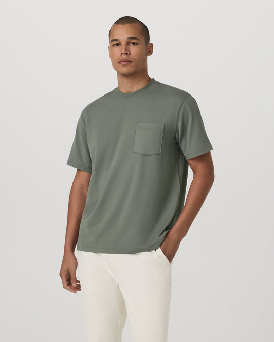 Short Sleeve Ponto Pocket Tee - Relaxed Fit Light Oregano | Vuori outlet