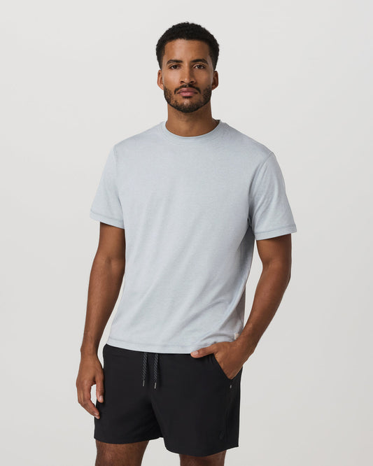 Short Sleeve Ponto Tee - Relaxed Fit Harbor Grey Heather | Vuori onsale