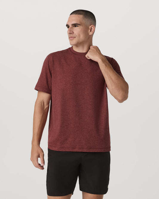 Men's Short Sleeve Ponto Tee - Relaxed Spiced Apple | Vuori online