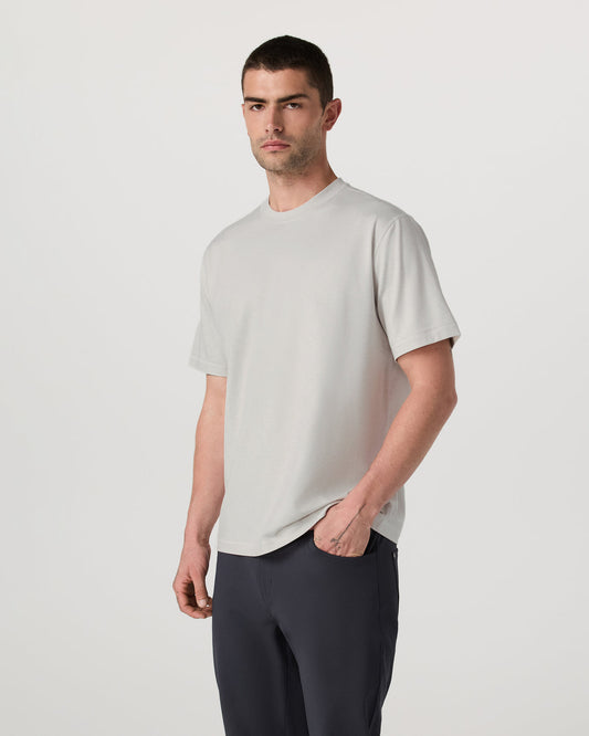 Men's Short Sleeve Ponto Tee - Relaxed Salt Heather | Vuori discount