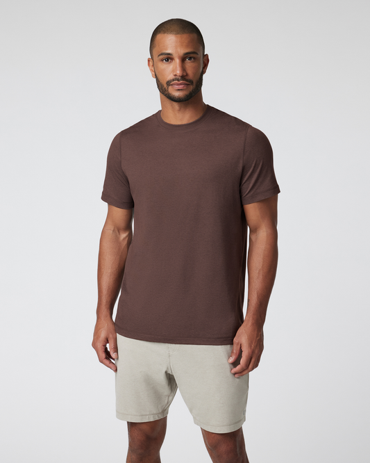 Short Sleeve Ponto Performance Tee Java Heather | Vuori discount