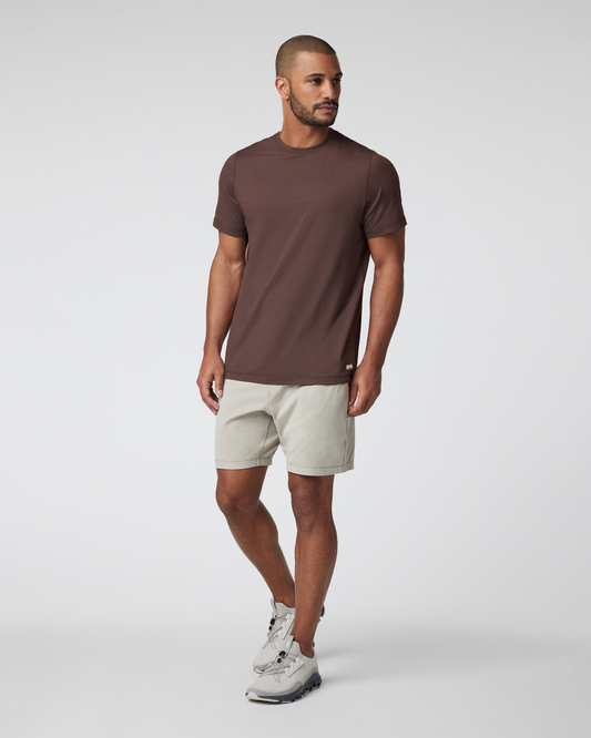 Short Sleeve Ponto Performance Tee Java Heather | Vuori discount